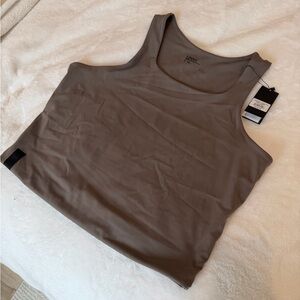 UNRL Brown Scoop Neck Tank Top - Everyday Basic